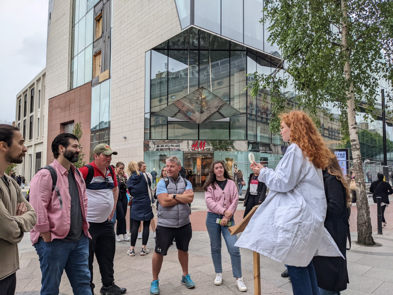 Soapbox Science Dublin in action on the streets in 2022